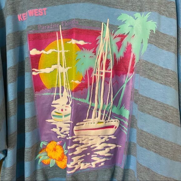 Vintage Florida Outer Reef 80s/90s Key West Graphic Sweatshirt Size Large - Picture 6 of 6